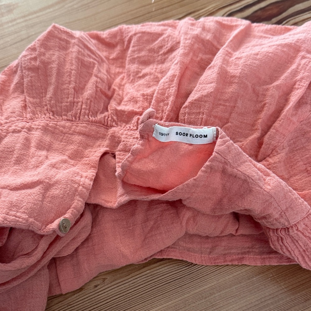 Soft Pink Top soor ploom gauze dress